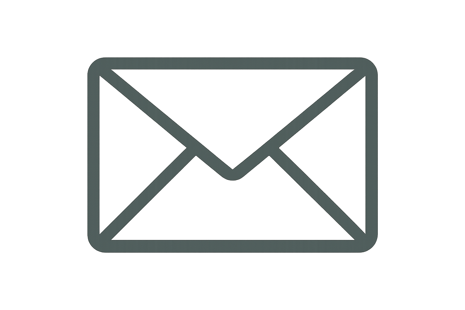 ikon af konvolut med farvekoden #515b55